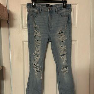 Hollister high rise supper skinny rripped